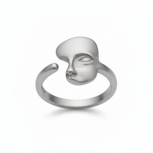 Sterling Silver 925 ▪︎ La Masquerade Face Ringz ▪︎ Adjustable